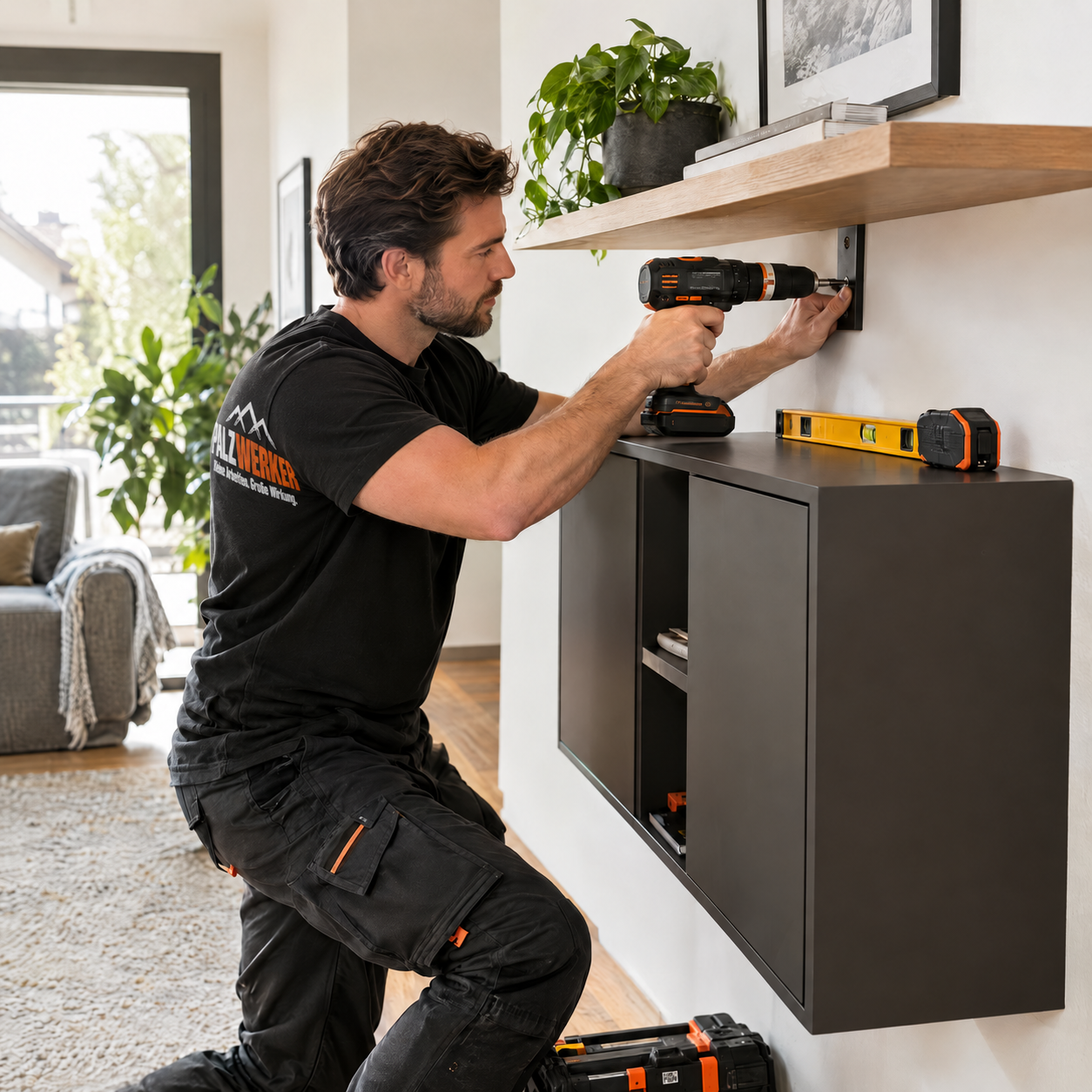 PalzWerker Handwerkerservice bei einer Montage